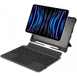Θήκη Apple iPad Air 7 2025 11" / iPad Air 6 2024 11" / Air 5 2022 10.9" / Air 4 2020 10.9" - Buddi Thorn Keyboard Case με Υποδοχή για Apple Pencil και Αποσπώμενο Μαγνητικό Πληκτρολόγιο Bluetooth - Black (8719246455599)
