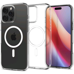Θήκη Apple iPhone 16 Pro Max - Spigen Liquid Crystal MagFit Σιλικόνης με MagSafe - Crystal Clear (ACS08387)
