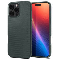 Θήκη Apple iPhone 16 Pro Max - Spigen Liquid Air Σιλικόνης - Abyss Green (ACS07990)