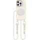 Θήκη Apple iPhone 16 Pro Max - Tech-Protect MagNecklace Σιλικόνης με MagSafe & Αποσπώμενο Λουράκι Λαιμού - Cosmic Latte (5906302311972)