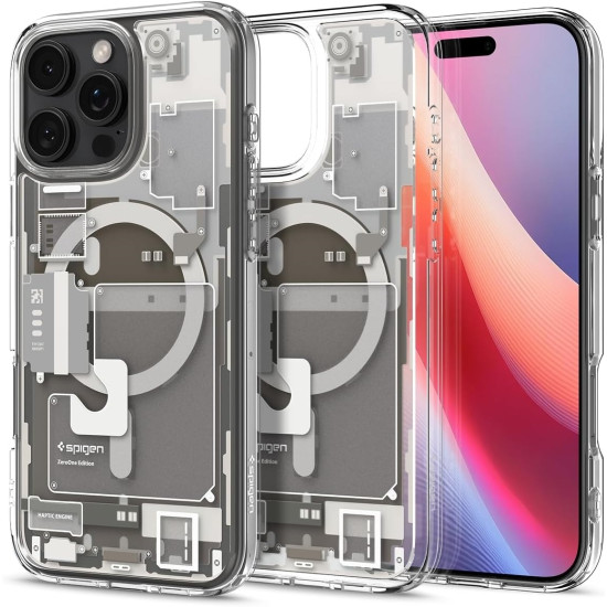 Θήκη Apple iPhone 16 Pro Max - Spigen Ultra Hybrid MagFit με MagSafe - Zero One Natural Titanium (ACS08381)