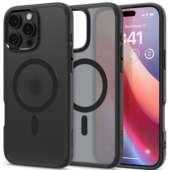 Θήκη Apple iPhone 16 Pro Max - Spigen Ultra Hybrid MagFit με MagSafe - Frost Black (ACS08003)