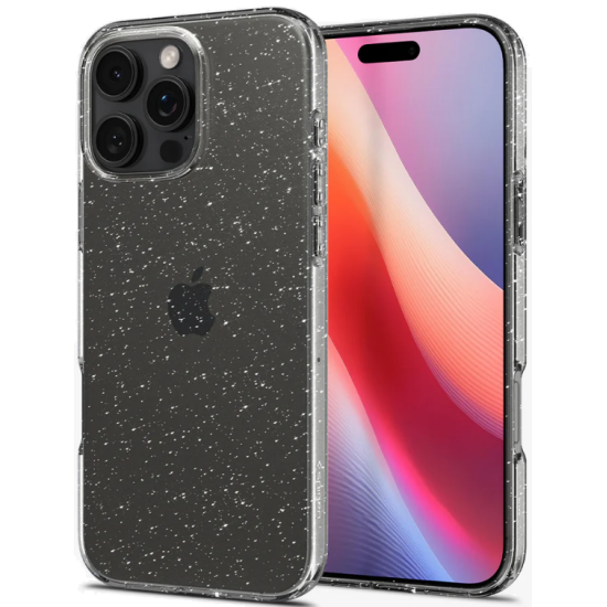 Θήκη Apple iPhone 16 Pro Max - Spigen Liquid Crystal Glitter Σιλικόνης - Crystal Quartz (ACS07985)
