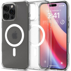 Θήκη Apple iPhone 16 Pro - Spigen Ultra Hybrid MagFit με MagSafe - Frost Clear (ACS08133)