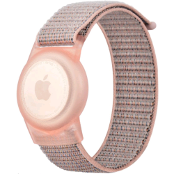 Tech-Protect Nylon for Kids - Λουράκι / Θήκη Καρπού Apple AirTag 2 / 1 για Παιδιά - Pink (9589046926037)