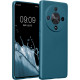 Θήκη Honor Magic6 Lite / X9b - KWmobile TPU Case with Camera Lens Protector Σιλικόνης με Πλαίσιο Κάμερας - Metallic Caribbean Blue (KWM000020LH001C)
