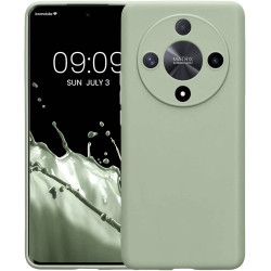 Θήκη Honor Magic6 Lite / X9b - KWmobile TPU Case with Camera Lens Protector Σιλικόνης με Πλαίσιο Κάμερας - Gray Green (KWM000020LG002C)