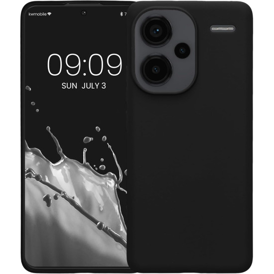 Θήκη Xiaomi Redmi Note 13 Pro Plus - KWmobile TPU Case Σιλικόνης - Black Matte (KWM000020KI001C)