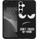 Θήκη Samsung Galaxy A55 - KWmobile TPU Case Σιλικόνης - Don't Touch My Phone / White / Black (KWM000021QD001C)