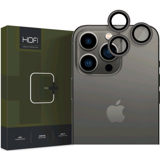 Αντιχαρακτικό Γυαλί Προστασίας Apple iPhone 14 Pro / 14 Pro Max - Hofi Camring Pro+ για Φακό Κάμερας - Black (9589046924668)