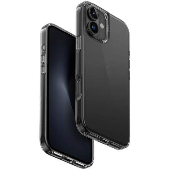 Θήκη Apple iPhone 16 - Uniq AirFender Ανθεκτική Σιλικόνης - Grey Tinted / Smoke (UNIQ-IP6.1(2024)-AIRFGRY)