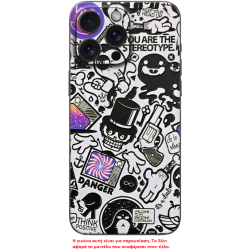 Αυτοκόλλητο Skin Προστασίας Πλάτης iPhone 16 Gams Premium Vinyl Skin Back Plate - 3D TV Sticker (GAMS-VNL-SKIN-3DTS-001-086)