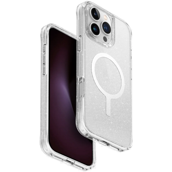 Θήκη Apple iPhone 16 Pro Max - Uniq LifePro Xtreme MagClick Ανθεκτική Σκληρή με MagSafe - Lucent / Clear Glitter (UNIQ-IP6.9P(2024)-LPRXMLUC)