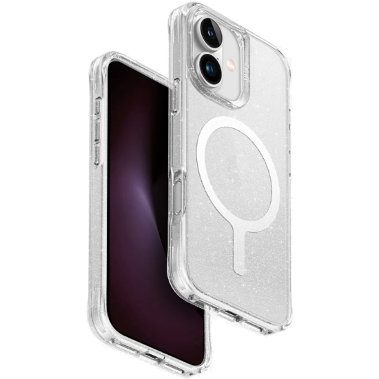 Θήκη Apple iPhone 16 - Uniq LifePro Xtreme MagClick Ανθεκτική Σκληρή με MagSafe - Lucent / Clear Glitter (UNIQ-IP6.1(2024)-LPRXMLUC)