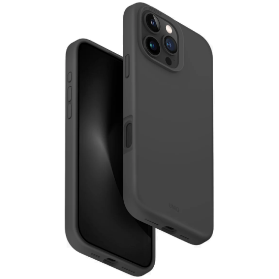 Θήκη Apple iPhone 16 Pro Max - Uniq Lino Hue MagClick Ανθεκτική Σκληρή με MagSafe & 2 x Πλαίσια Κάμερας - Grey (UNIQ-IP6.9P(2024)-LINOHMGRY)