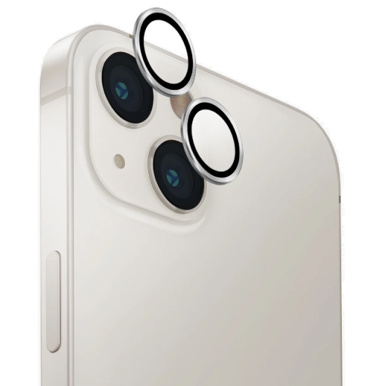 Αντιχαρακτικό Γυαλί Προστασίας Apple iPhone 14 / 14 Plus - Uniq Optix Lens Protector για Φακό Κάμερας - Silver (UNIQ-IP6.1-6.7M-LENSSIL)