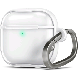 Θήκη Apple AirPods 4th Gen - Spigen Ultra Hybrid Διάφανη Σκληρή - Jet White (ACS08643)