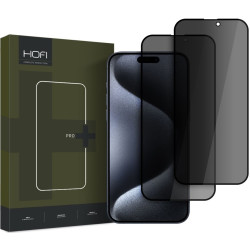 Αντιχαρακτικό Γυαλί Προστασίας Apple iPhone 17 Pro Max / 16 Pro Max - Hofi Anti Spy Pro+ Tempered Glass Privacy Full Face Απορρήτου Οθόνης - 2 Τεμάχια - Black (5906302310890)