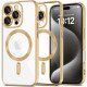 Θήκη Apple iPhone 16 Pro - Tech-Protect MagFlex Διάφανη Σιλικόνης με MagSafe - Shiny Gold (5906302311408)