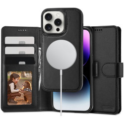 Θήκη Apple iPhone 16 Pro - Tech-Protect Wallet 2 σε 1 Πορτοφόλι με Αποσπώμενη MagSafe - Black (5906302311606)