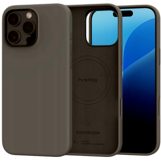 Θήκη Apple iPhone 16 Pro Max - Spacecase Pure Mag Σκληρή με MagSafe - Gray (5905719112332)