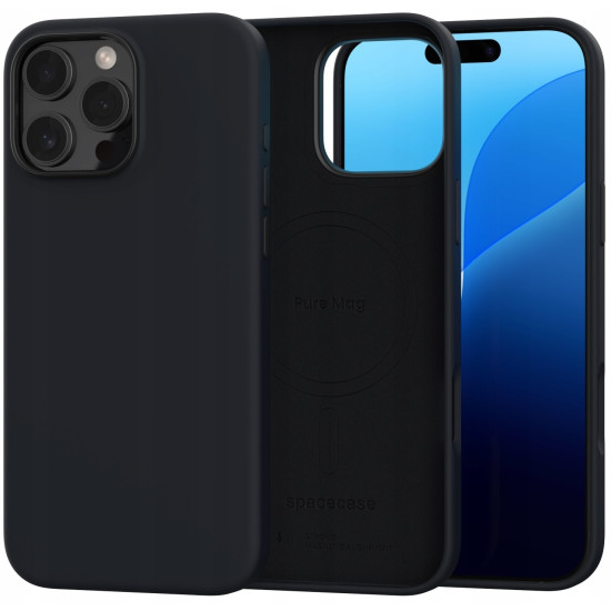 Θήκη Apple iPhone 16 Pro Max - Spacecase Pure Mag Σκληρή με MagSafe - Black (5905719112301)