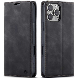 Θήκη Apple iPhone 16 Pro Max - Spacecase Wallet Πορτοφόλι - Black (5905719111441)