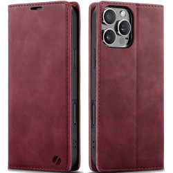 Θήκη Apple iPhone 16 Pro - Spacecase Wallet Πορτοφόλι - Red (5905719111434)