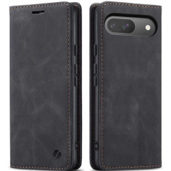 Θήκη Google Pixel 9 / 9 Pro - Spacecase Wallet Πορτοφόλι - Black (5905719111816)
