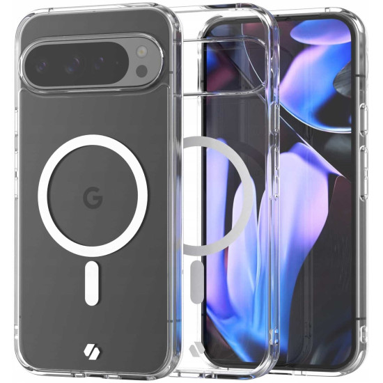 Θήκη Google Pixel 9 Pro XL - Spacecase Clear MagSafe Σκληρή Διάφανη με MagSafe - Transparent (5905719111281)