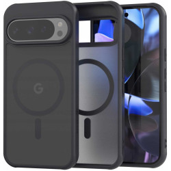 Θήκη Google Pixel 9 / 9 Pro - Spacecase Hybrid MagSafe Σκληρή Ημιδιάφανη με MagSafe - Black (5905719111298)