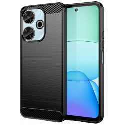 Θήκη Xiaomi Redmi 13 4G - Spacecase Carbon Σιλικόνης - Black (5905719110581)