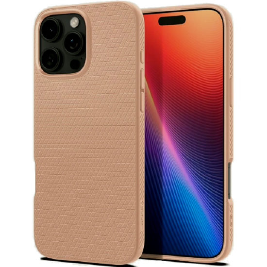 Θήκη Apple iPhone 16 Pro - Spigen Liquid Air Σιλικόνης - Rose Titanium (ACS08692)