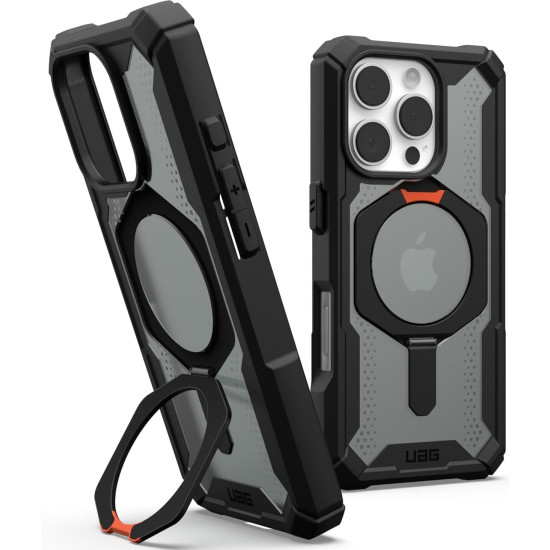 Θήκη Apple iPhone 16 Pro - UAG Plasma XTE Ανθεκτική με MagSafe & Kickstand - Black / Orange (114474114097)