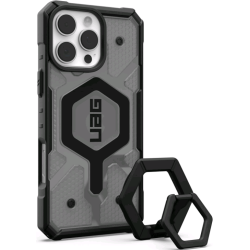 Θήκη & Βάση Apple iPhone 16 Pro Max - UAG Pathfinder & Magnetic Ring Stand Ανθεκτική με MagSafe και Μαγνητικό MagSafe Finger Holder - Ash / Black (1144651BV02)