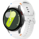 Tech-Protect Silicone Sport - Λουράκι Σιλικόνης Samsung Galaxy Watch FE / 7 / 6 / Classic 6 / 5 / 5 Pro / 4 / Classic 4 (47/46/45/44/43/42/40mm) - White (5906302313396)