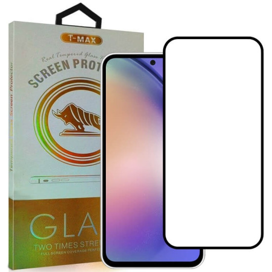 Αντιχαρακτικό Γυαλί Προστασίας Samsung Galaxy A35 - T-Max Premium 3D Tempered Glass Full Glue Fluid Despensing Οθόνης - Black (5206015075025)