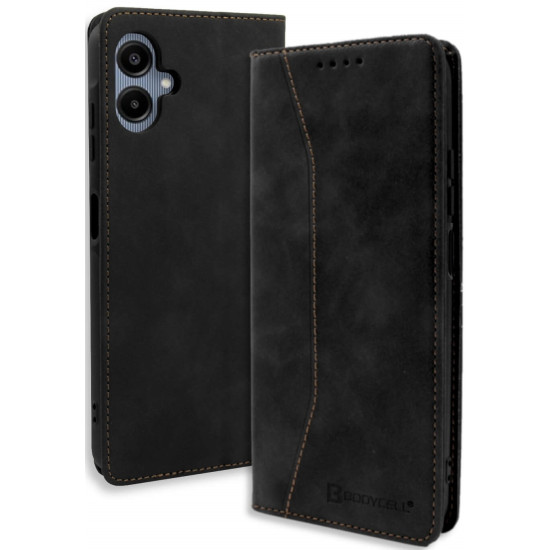 Θήκη Samsung Galaxy A06 - Bodycell Book Case Πορτοφόλι - Black (5206015079399)