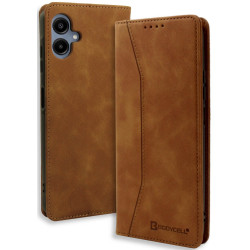 Θήκη Samsung Galaxy A06 - Bodycell Book Case Πορτοφόλι - Brown (5206015079405)