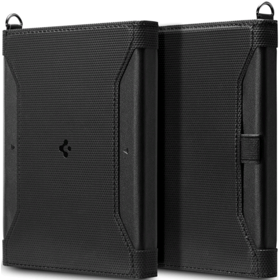 Spigen Universal Passport Holder - Αντικλεπτική Θήκη / Πορτοφόλι Προστασίας RFID για Κάρτες / Διαβατήριο / Ταυτότητα από Premium Vegan Δέρμα - Black (AFA05538)