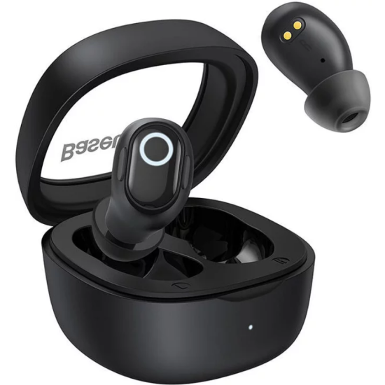 Bluetooth Ακουστικά Baseus True Wireless Earbuds Bowie WM02 OS Ασύρματα με Θήκη Φόρτισης - Black (NGTW370201)