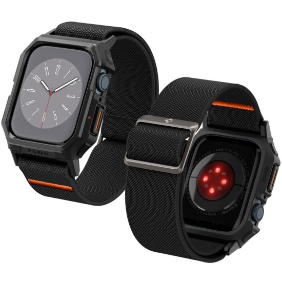 Θήκη Apple Watch 9 / 8 / 7 45mm - Spigen Lite Fit Pro Unibody - Matte Black (ACS07103)