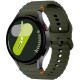 Λουράκι Samsung Galaxy Watch FE / 7 / 6 / Classic 6 / 5 / 5 Pro / 4 / Classic 4 (47/46/45/44/43/42/40mm) - Tech-Protect Silicone Sport Σιλικόνης - Army Green (5906302313464)
