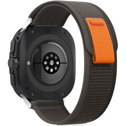 Λουράκι Samsung Galaxy Watch Ultra 2025 / 2024 47mm - Tech-Protect Nylon - Black / Orange (5906302312382)