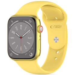 Λουράκι Apple Watch Ultra/SE/11/10/9/8/7/6/5/4 (49/46/45/44mm) - Tech-Protect Silicone Σιλικόνης - Canary Yellow (5906302310081)