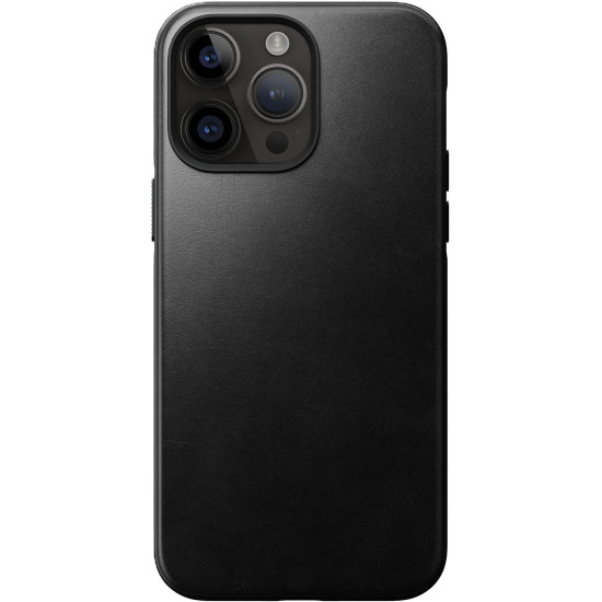 Θήκη Apple iPhone 14 Pro Max - Nomad Modern Leather Case Horween Δερμάτινη με MagSafe - Black (NM01221685)
