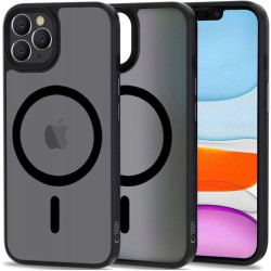 Θήκη Apple iPhone 11 Pro - Tech-Protect MagMat Σκληρή Ημιδιάφανη με MagSafe - Matte Black (9490713930670)