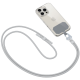 Tech-Protect C5S Rope Crossbody Strap - Αποσπώμενο Λουράκι Λαιμού για Θήκες Κινητών / Smartphones - Steel Grey (5906302312931)