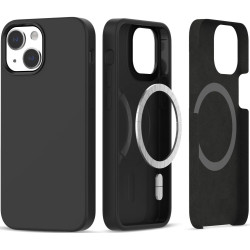 Θήκη Apple iPhone 14 / 13 - Tech-Protect Silicone MagSafe Σιλικόνης με MagSafe - Black (9319456604948)