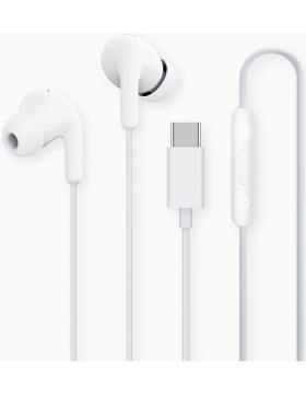Handsfree Ακουστικά Official Xiaomi Type-C Earphones Ενσύρματα με Type-C - White (BHR8931GL)